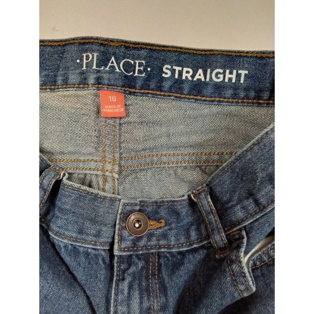 The Children's Place Boys Straight Jeans Blue Size 16